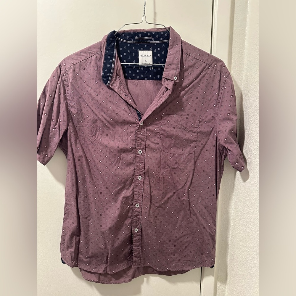 Men’s large short sleeve button up